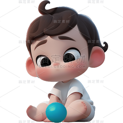 母婴婴儿宝宝3D立体C4D元素素材