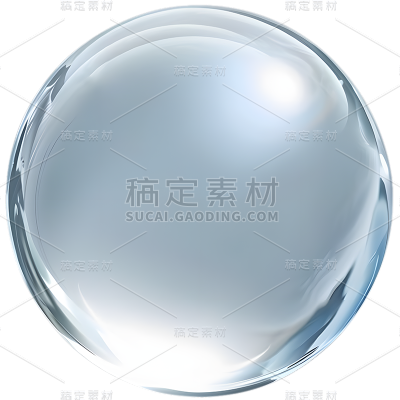 特效通用蓝色实景质感圆形水珠元素素材
