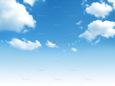 风光系列实景蓝天白云元素
