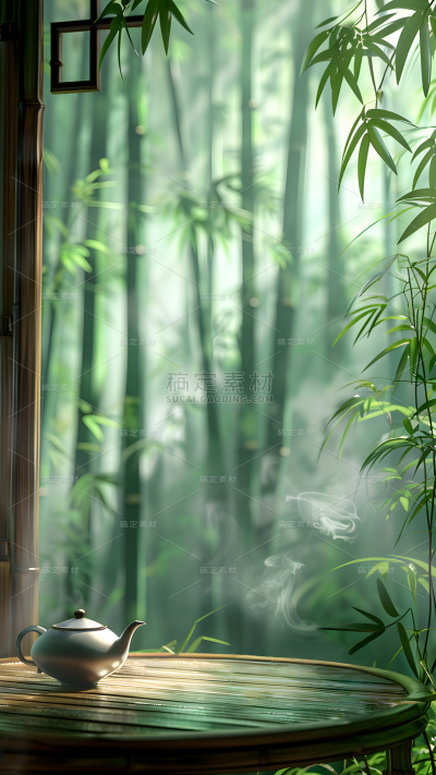 端午节通用中式场景展台背景图片素材