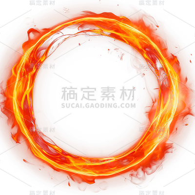 通用红色火圈火焰燃烧圆圈