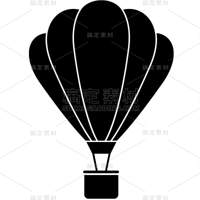 装饰通用插画矢量热气球图标元素素材