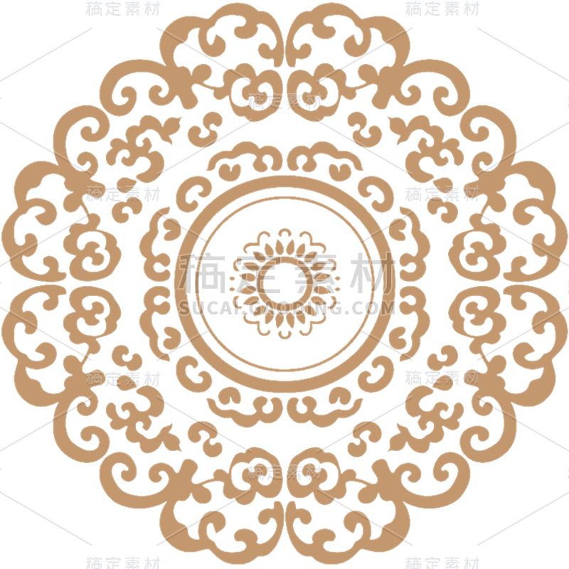 中国风通用中式镂空花纹元素素材