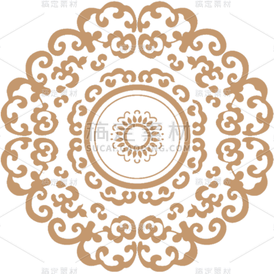 中国风通用中式镂空花纹元素素材