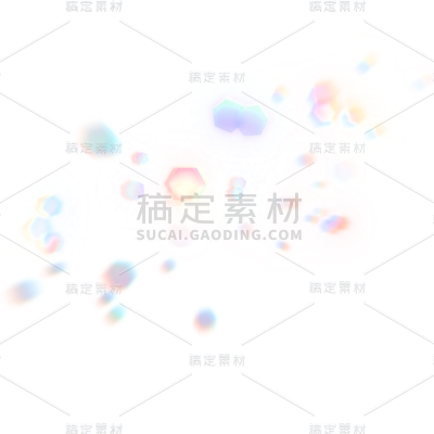 彩色光斑光效免抠元素