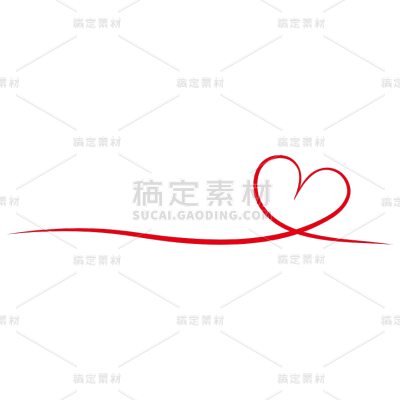 装饰系列简约描边爱心装饰图标（td）