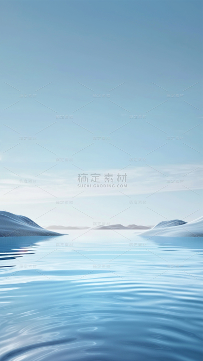 风光通用实景天空海面山背景图片素材