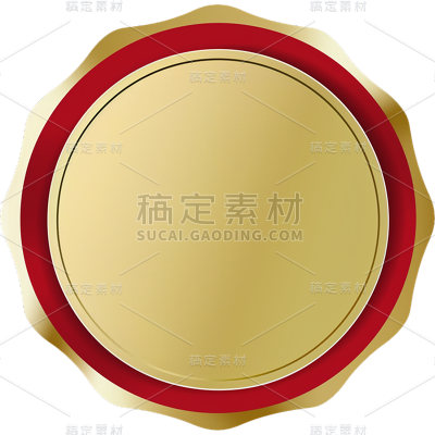 表彰系列通用轻拟物风齿轮边框徽章底贴纸