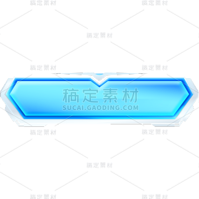 通用科技感立体感光效按钮贴纸