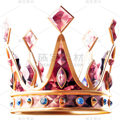 3D立体华丽皇冠免抠元素