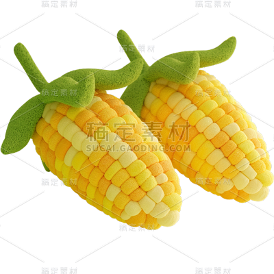 果蔬系列通用毛绒毛毡风蔬菜元素素材
