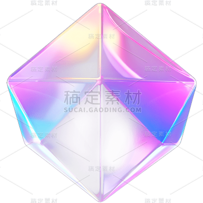 3D彩色立体装饰元素贴纸