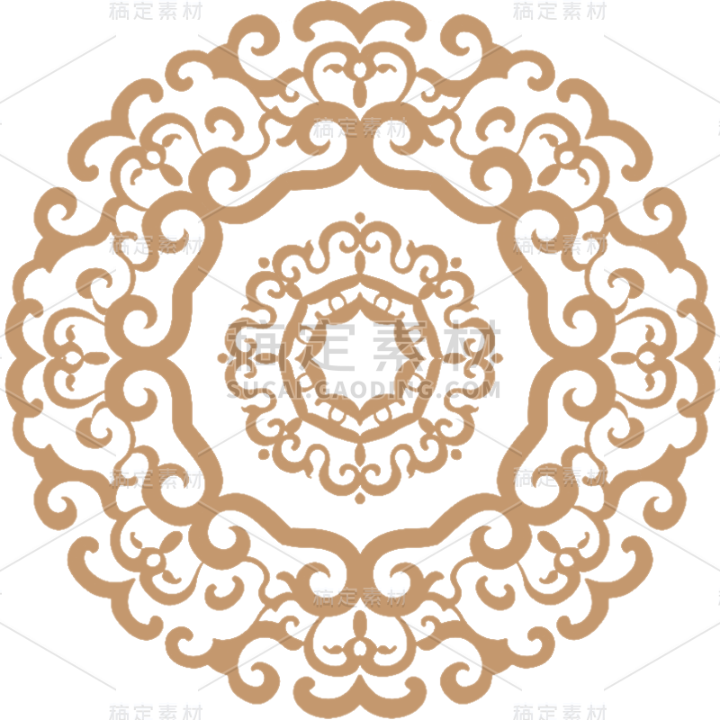 中国风通用中式镂空花纹元素素材
