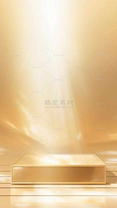 背景通用金色简约风展台光影图片素材
