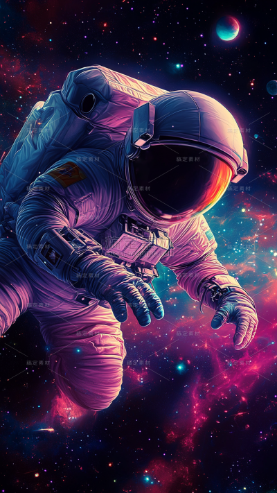 宇宙系列炫酷魔幻感宇航员特效图片