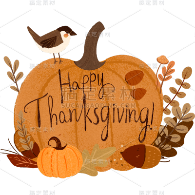 insMind Thanksgiving Elements Stickers