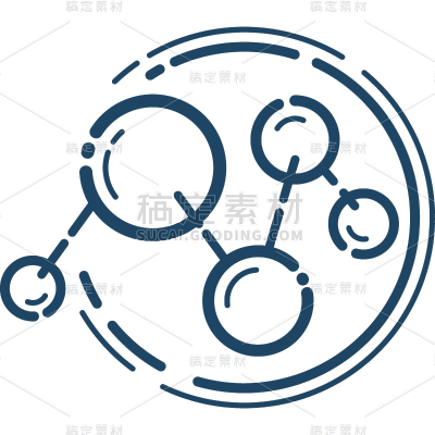 常规通用分子结构图标元素素材