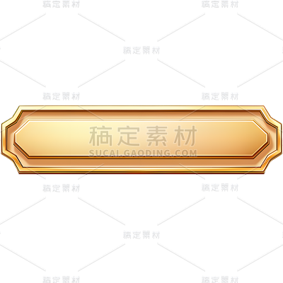 矢量金色按钮免抠元素