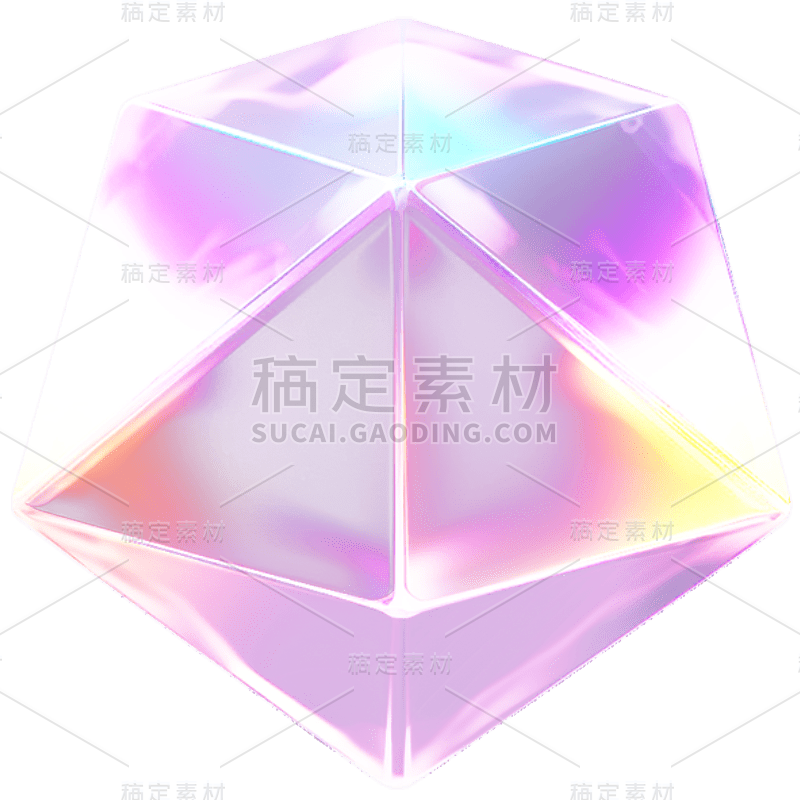 3D彩色立体装饰元素贴纸