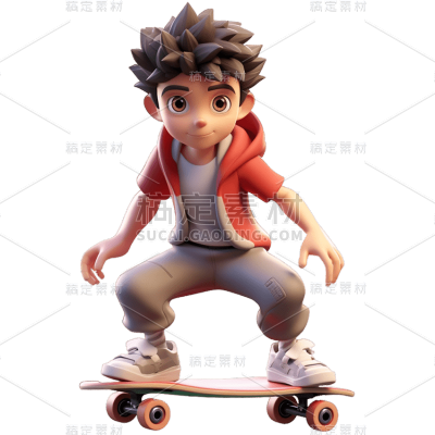 3D人物动作静态贴纸