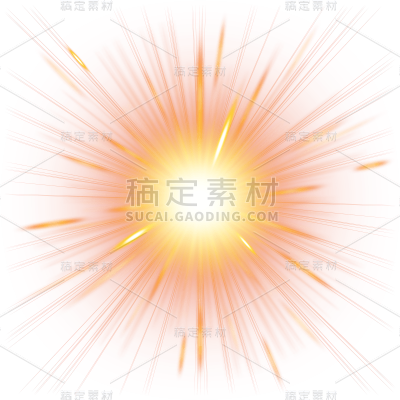 常规通用强光源放射光效元素贴纸