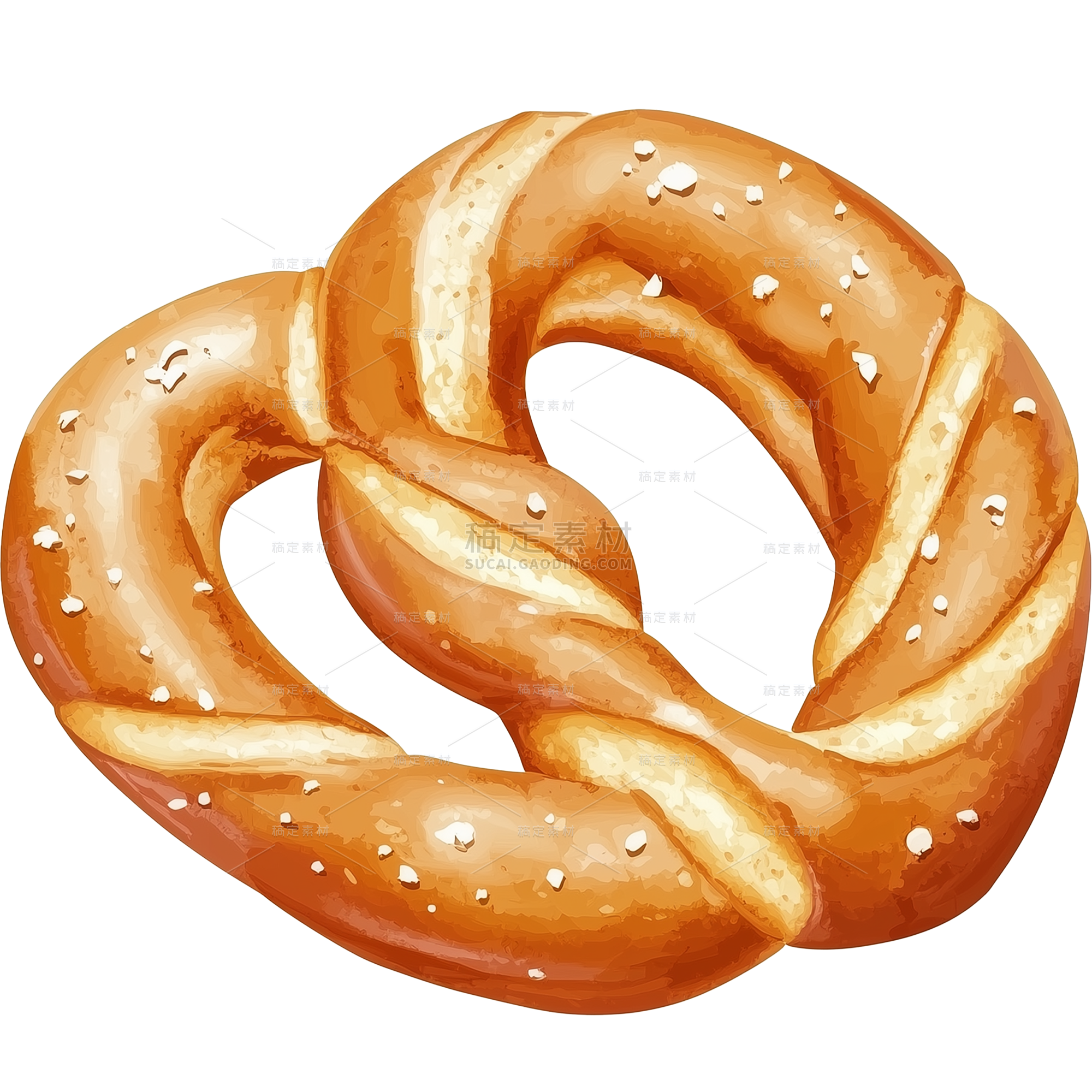 美食插画手绘面包元素