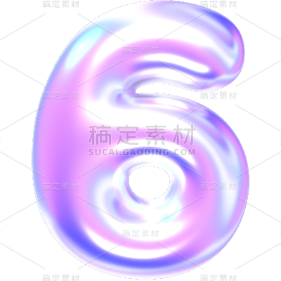 618年中大促通用3D立体C4D蓝紫渐变充气倒计时数字艺术字元素素材