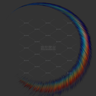 特效系列动态感太阳透镜彩色圆形发散光线光斑特效