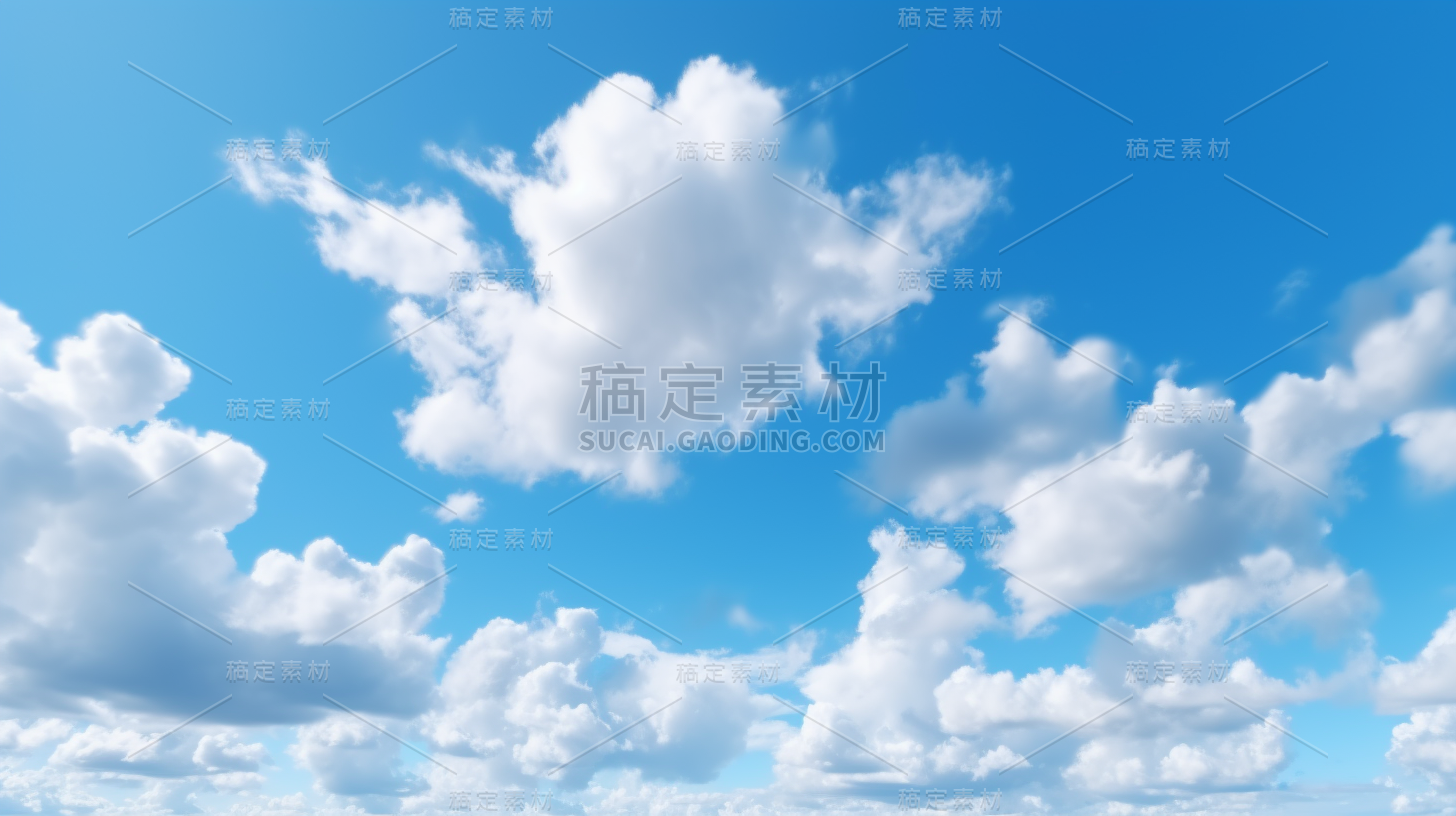 蓝天白云天空风景