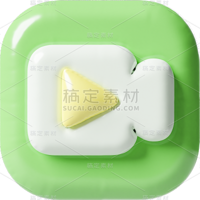 图标系列-通用-3D膨胀社交图标贴纸