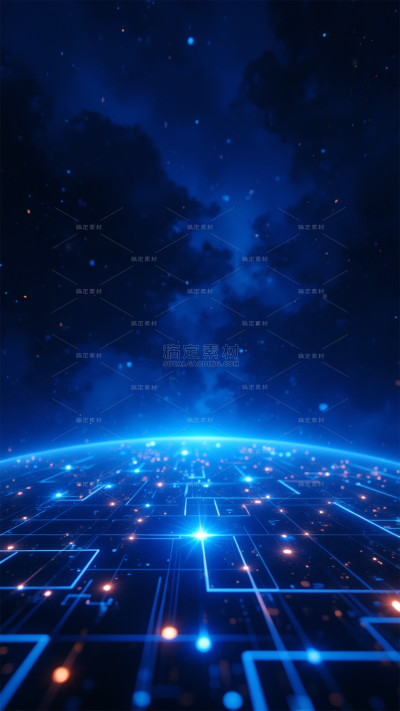 科技风系列科技感地球光线光效背景
