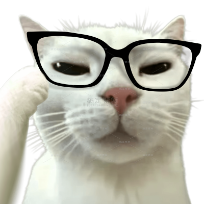 恶搞抽象猫meme思考搞笑贴纸AIGC