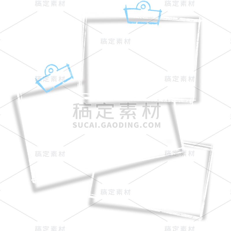 通用手绘线条标题框文本框边框元素