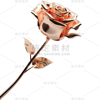 通用3D立体质感花朵元素