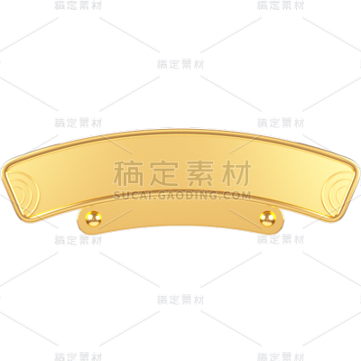 通用金属标题框几何形贴纸元素素材