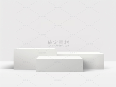 常规系列3D多个矩形台通用背景素材