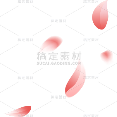 花瓣元素简约贴纸