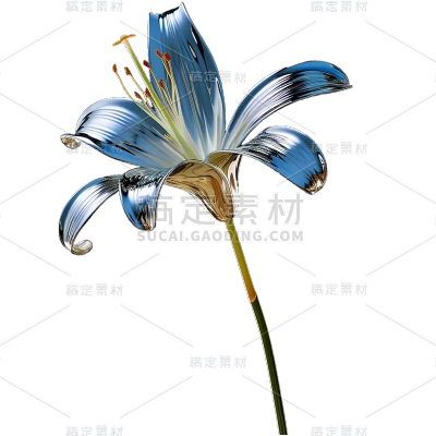 通用3D立体质感花朵元素