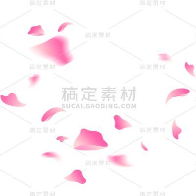 飘落装饰花瓣元素