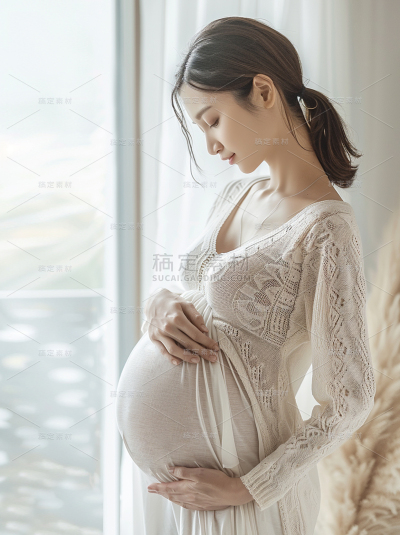 常规系列写实女性孕妇人物图片通用背景素材