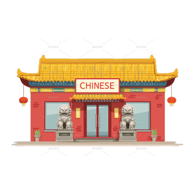 建筑系列中国风城市建筑（td）