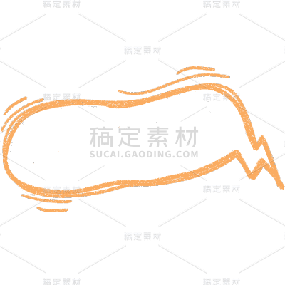 卡通手绘彩色气泡框对话框文本框