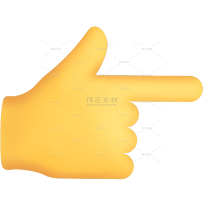 通用上下左右比赞手势贴纸