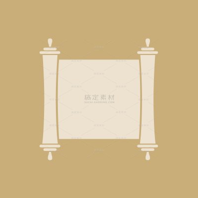 装饰系列中国风卷轴背景（td）
