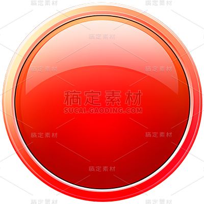 矢量红色按钮免抠元素