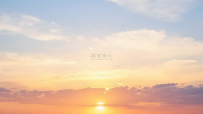 风光系列实景蓝天白云太阳朝霞（td）