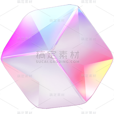 3D彩色立体装饰元素贴纸