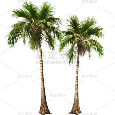 植物通用实景椰子树元素素材