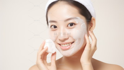 美容护肤模特人像图片
