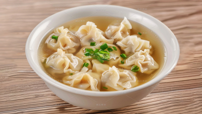 常规系列实景小馄饨通用背景素材